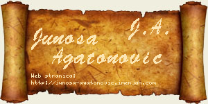 Junoša Agatonović vizit kartica